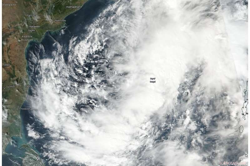 NASA‑NOAA Satellite Detects Powerful Tropical Cyclone Gaja in the Northern Indian Ocean