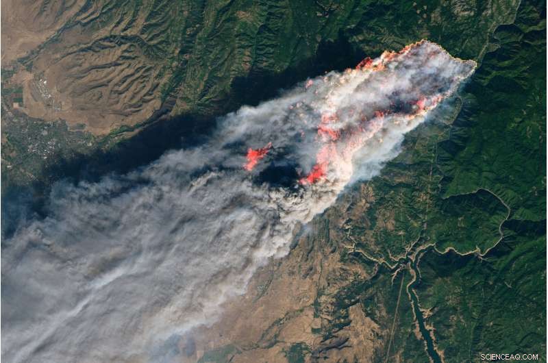 Climate Change Intensifies California Wildfires