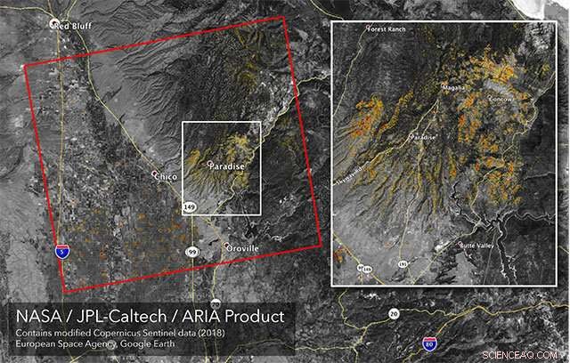 NASA’s ARIA System Generates Real-Time Satellite Maps of California Wildfires