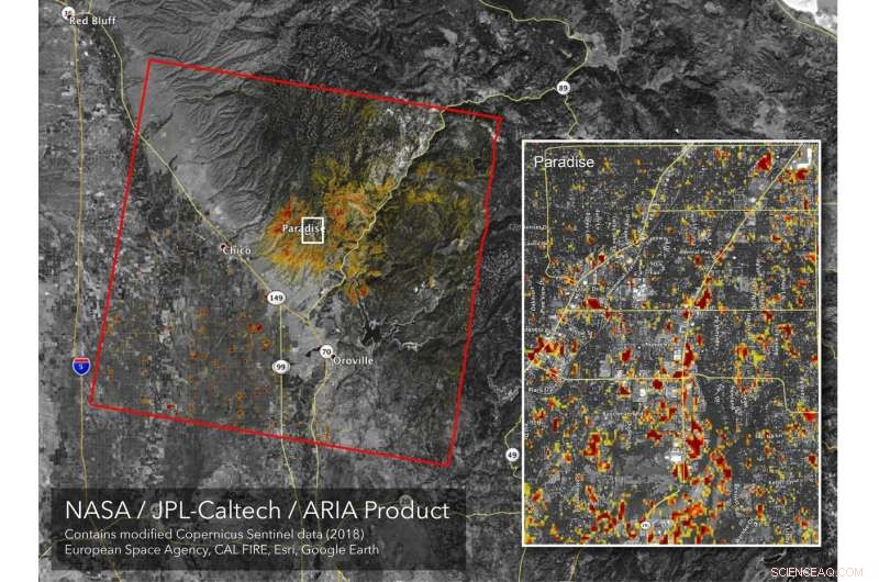 NASA Publishes Updated Satellite Damage Map of the Camp Fire in Paradise, CA