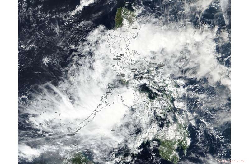 NASA Satellites Track Tropical Depression 33W Entering the Sulu Sea