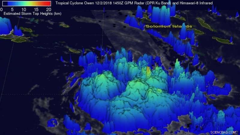 NASA Tracks Newborn Tropical Cyclone Owens  Heavy Rainfall via GPM Satellite