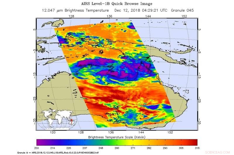 NASA Investigates Temperature Profiles of Re-Emerging Tropical Cyclone Owens