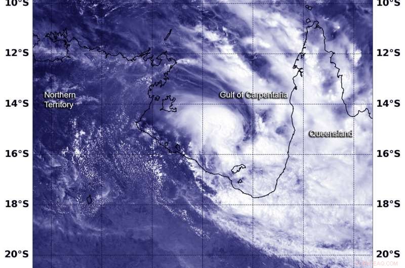 NASA/NOAA Satellite Tracks Intensifying Tropical Cyclone Owen Approaching Landfall