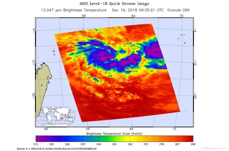 NASA Analyzes Newly Formed Tropical Cyclone Cilida Using Aqua Satellite Data