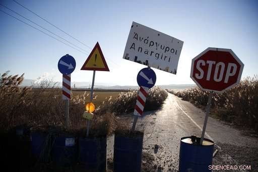 Greek Village Sinks, Exposing Nation s Coal Addiction