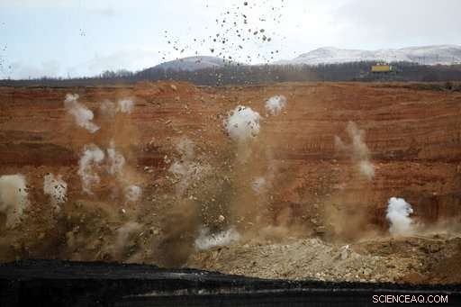 Greek Village Sinks, Exposing Nation s Coal Addiction