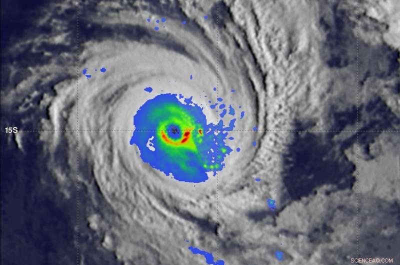 NASA Detects Record-Breaking Rainfall in Tropical Cyclone Kenanga