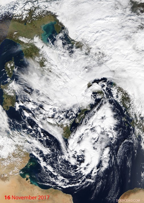Climate Change to Intensify Mediterranean Hurricanes by 2100