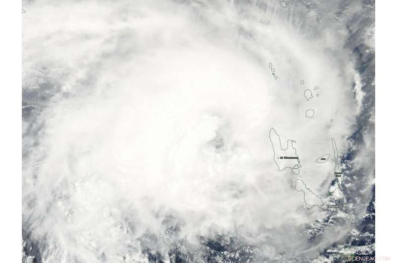 NASA Aqua Satellite Monitors Tropical Cyclone Oma Near Vanuatu