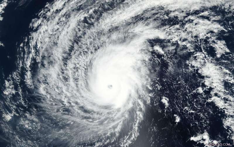 NASA Satellite Sees 25‑mile‑Wide Eye of Super Typhoon Wutip in the Northwestern Pacific