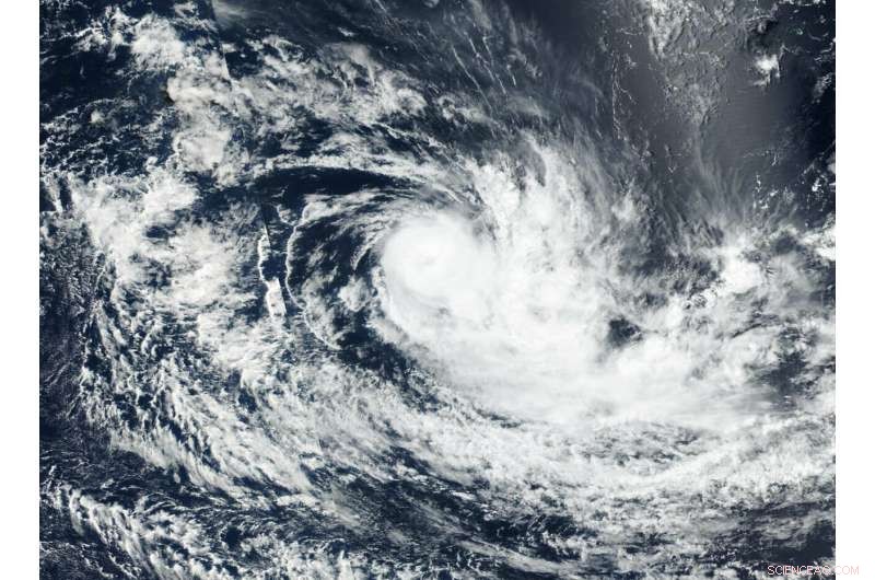 NASA Satellite Captures Savannah Cyclone s Eye Dissipating