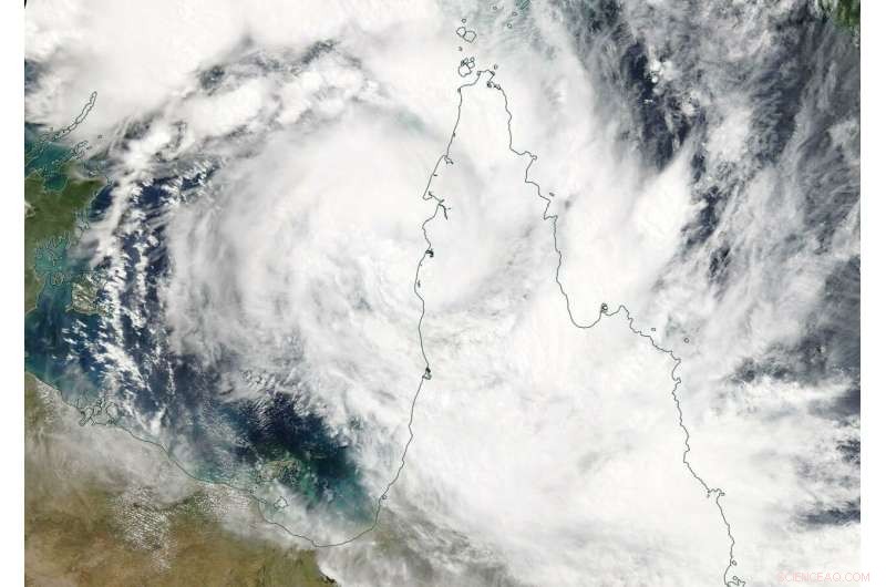 NASA Tracks Tropical Cyclone Trevor Heading into the Gulf of Carpentaria