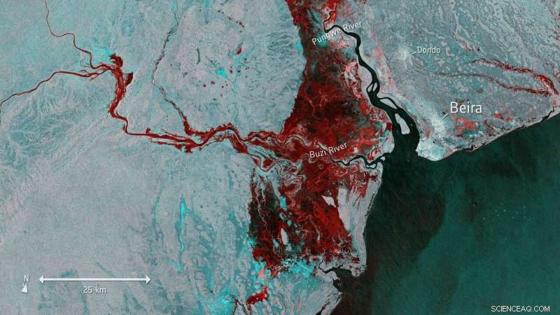 Copernicus Sentinel-1 Maps Extensive Flooding Post-Idai