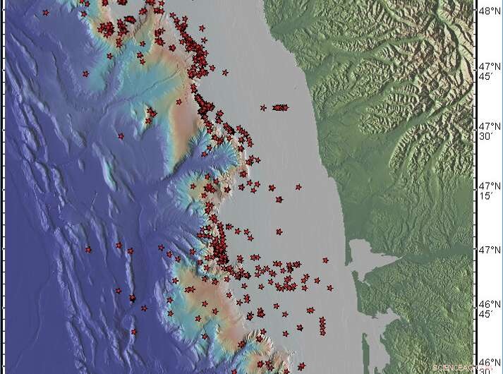 Hundreds of Methane Bubble Streams Connect Biology and Seismology Along Washington’s Coast