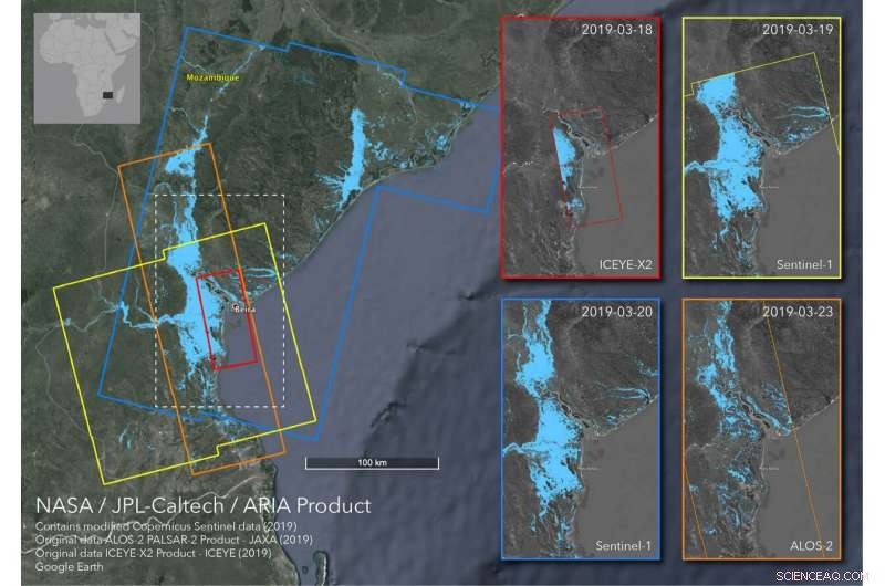 NASA Satellite Images Reveal Extensive Flooding in Mozambique After Cyclone Idai