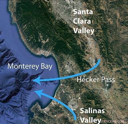 Silicon Valley CO₂ Emissions Alter Monterey Bay Marine Chemistry