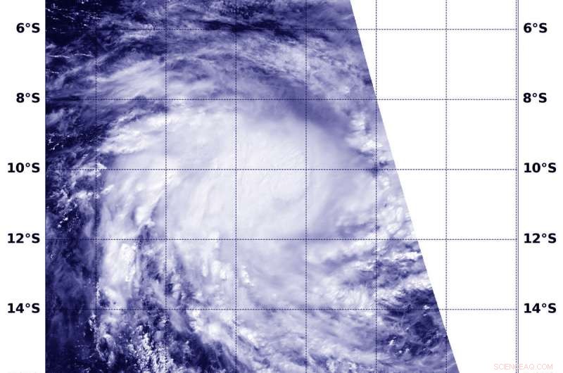 NASA Satellite Reveals Circular Structure of Tropical Cyclone Lorna