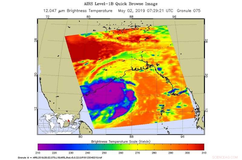 NASA Uses Infrared Imaging to Study Powerful Tropical Cyclone Fani