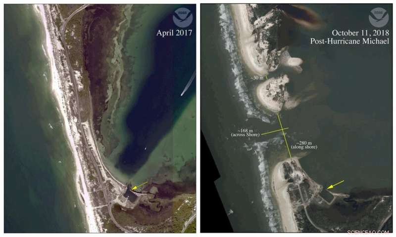 Impact of Hurricane Michael on St. Joe Bay, Florida: Coastal Erosion and Community Effects