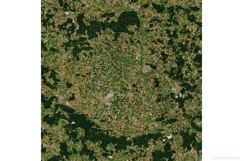 Ries Crater, Germany: A Stunning Satellite View of the Asteroid Impact Site