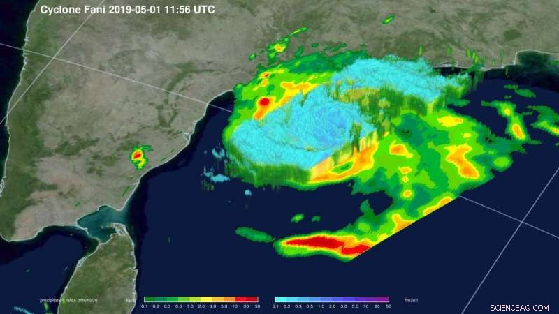 NASA Detects Heavy Rainfall Over Tropical Cyclone Fani