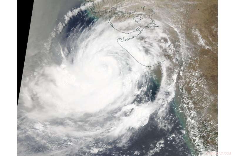 NASA Detects Tropical Cyclone Vayu Near Gujarat Coast, India