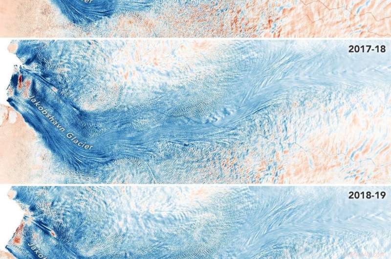 Jakobshavn Glacier Grows for Third Consecutive Year