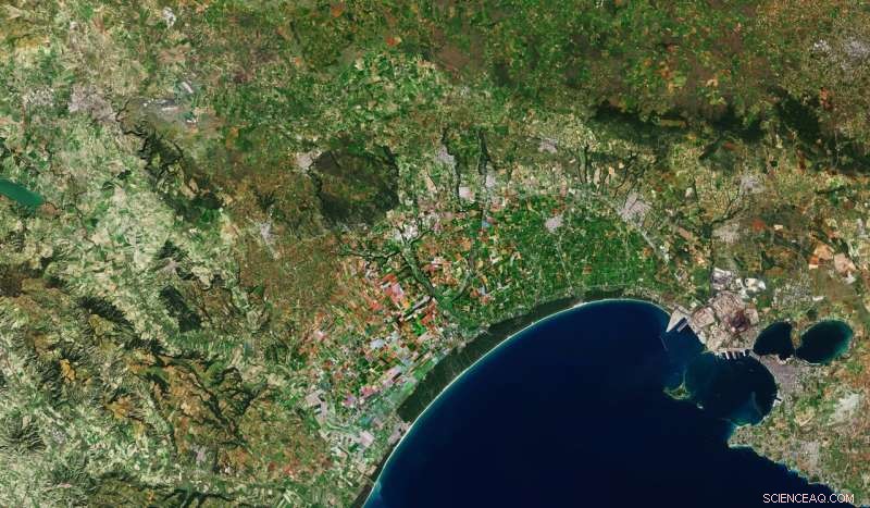 Satellite View of the Gulf of Taranto by Copernicus Sentinel