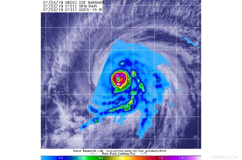 NASA Analyzes Hurricane Barbara’s Intense Rainfall Patterns