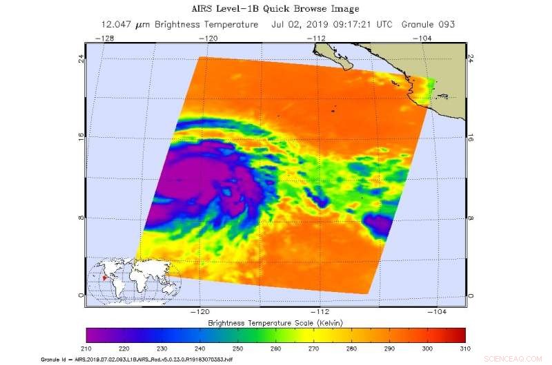 NASA’s Terra Satellite Confirms Hurricane Barbara as Major Hurricane
