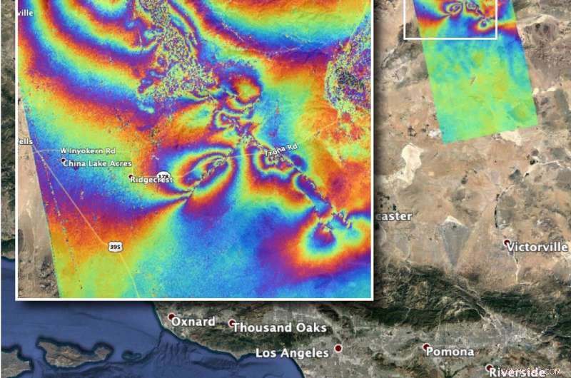 NASA Maps Surface Shifts from Recent California Earthquakes