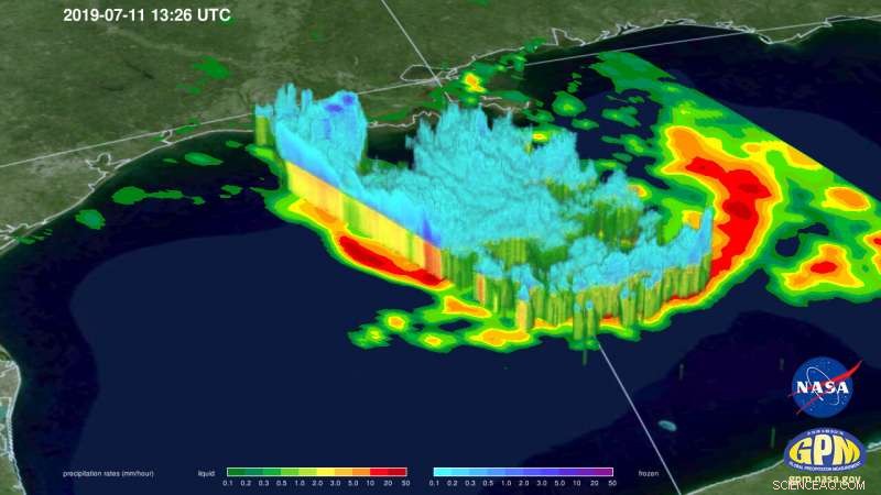 GPM Satellite Delivers 3‑D Analysis of Tropical Storm Barry