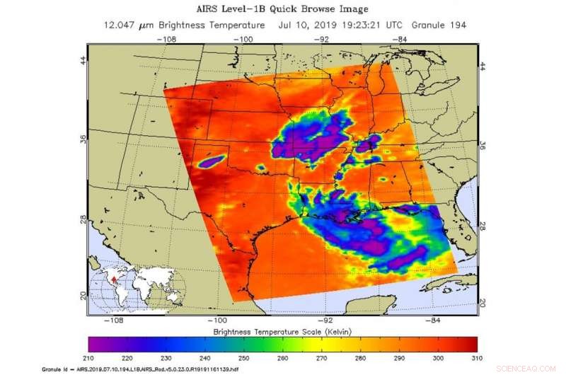 NASA Uses Satellite to Measure Cloud Top Temperatures of Potential Tropical Cyclone 2