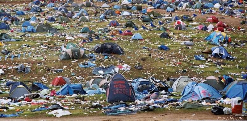 How Abandoned Festival Tents Impact the Environment
