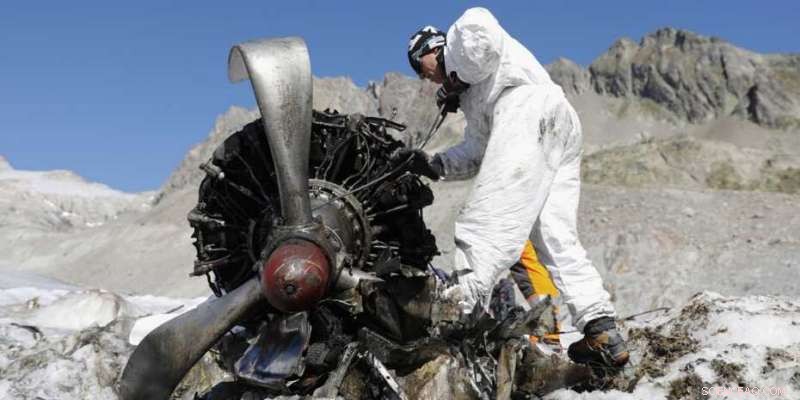 U.S. Air Force Plane Wreckage Encased in Ice Sheds Light on Glacier Flow Dynamics