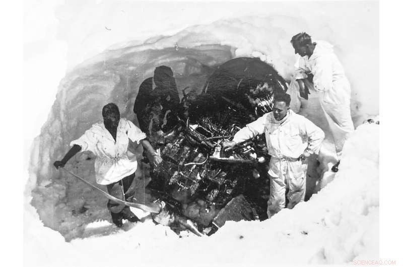 U.S. Air Force Plane Wreckage Encased in Ice Sheds Light on Glacier Flow Dynamics