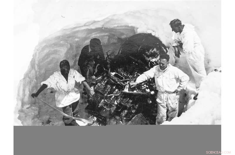 U.S. Air Force Plane Wreckage Encased in Ice Sheds Light on Glacier Flow Dynamics