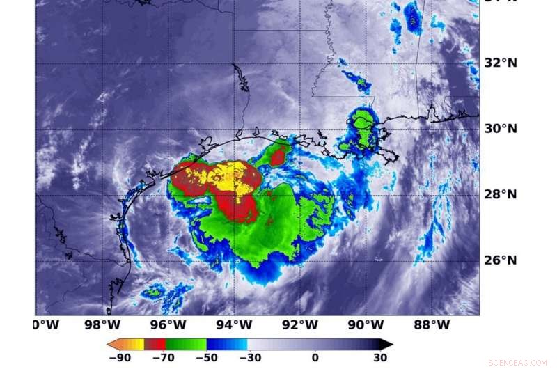 NASA Uses Satellite Data to Analyze Tropical Storm Barry After Landfall