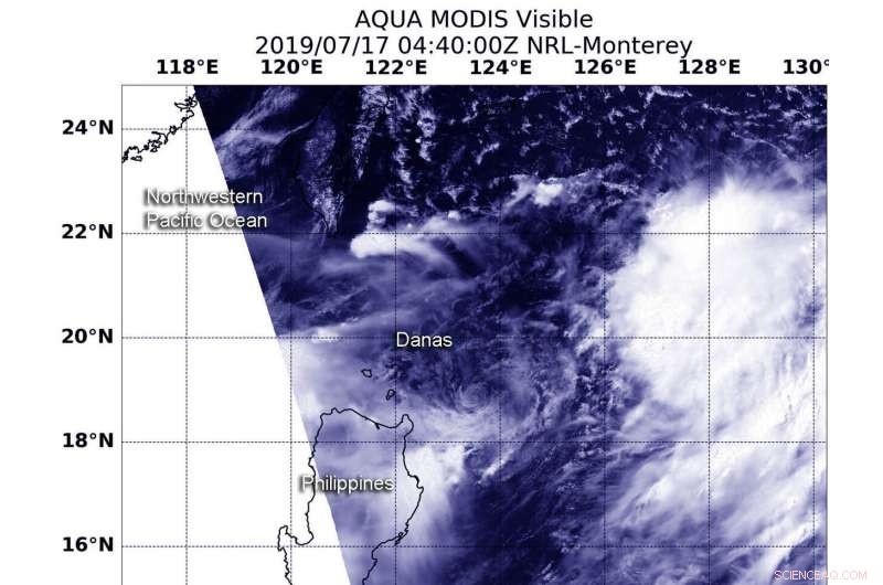 NASA Satellites Spot Tropical Storm Danas Near the Philippines