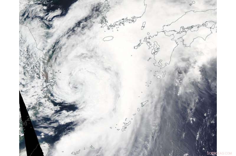 NASA Tracks Tropical Storm Danas  Path Through East China Sea