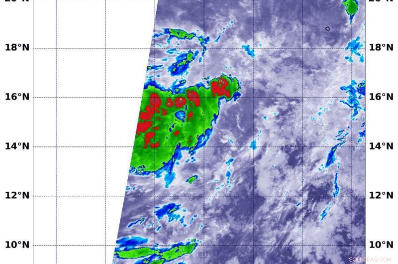 NASA Detects External Winds Influencing New Eastern Pacific Tropical Depression