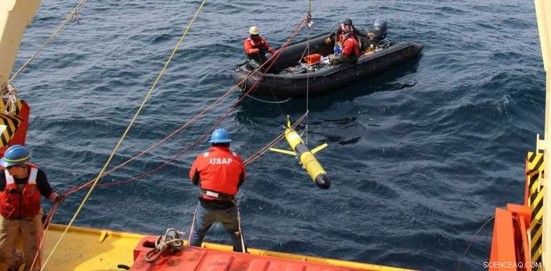Antarctic Undersea Robot: Awaiting Its Return Home
