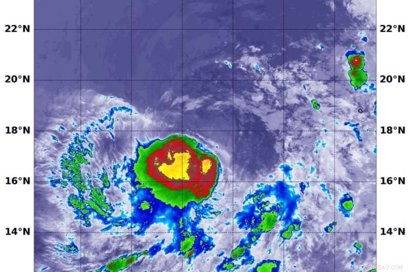 NASA Detects Depression Strengthening into Tropical Storm Dalila