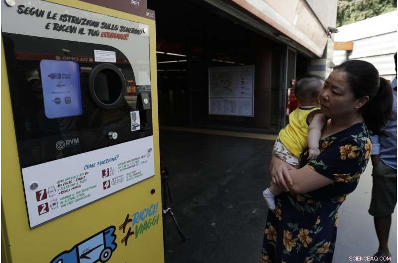 Rome Trials Bottle Recycling for Free Transit Credits