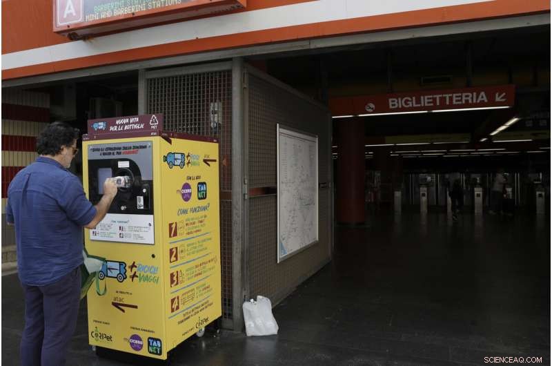 Rome Trials Bottle Recycling for Free Transit Credits