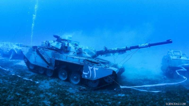 Jordan Submerges Military Vehicles to Create Innovative Underwater Museum