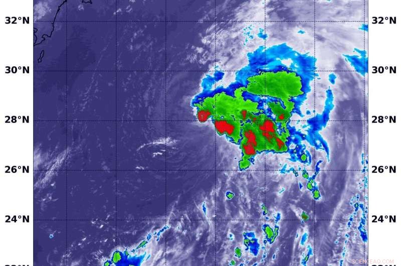 NASA’s Terra Satellite Detects Record Cold Cloud Tops in Tropical Storm 07W
