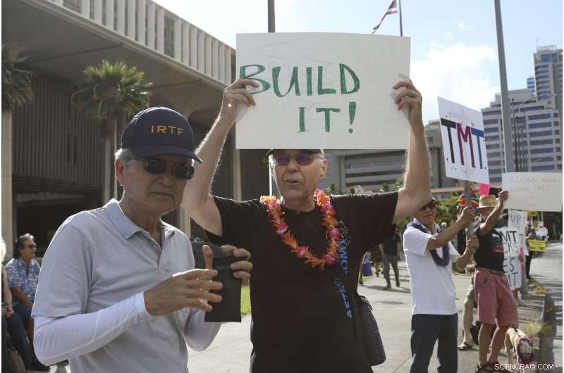 Supporters Rally to Back Hawaii s Thirty Meter Telescope Amid Protests
