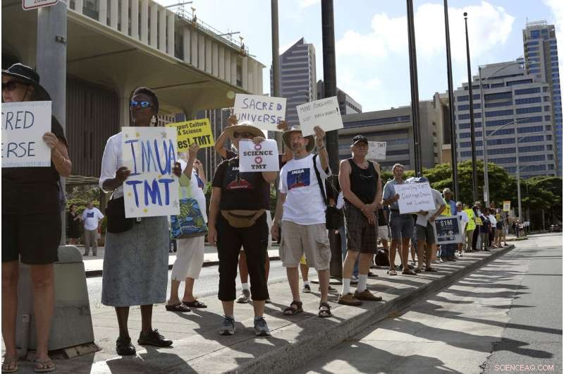 Supporters Rally to Back Hawaii s Thirty Meter Telescope Amid Protests